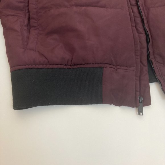 Dkny Elastic Cuffs Zip Closure High Neck Winter Bomber Jacket - Picture 4 of 16